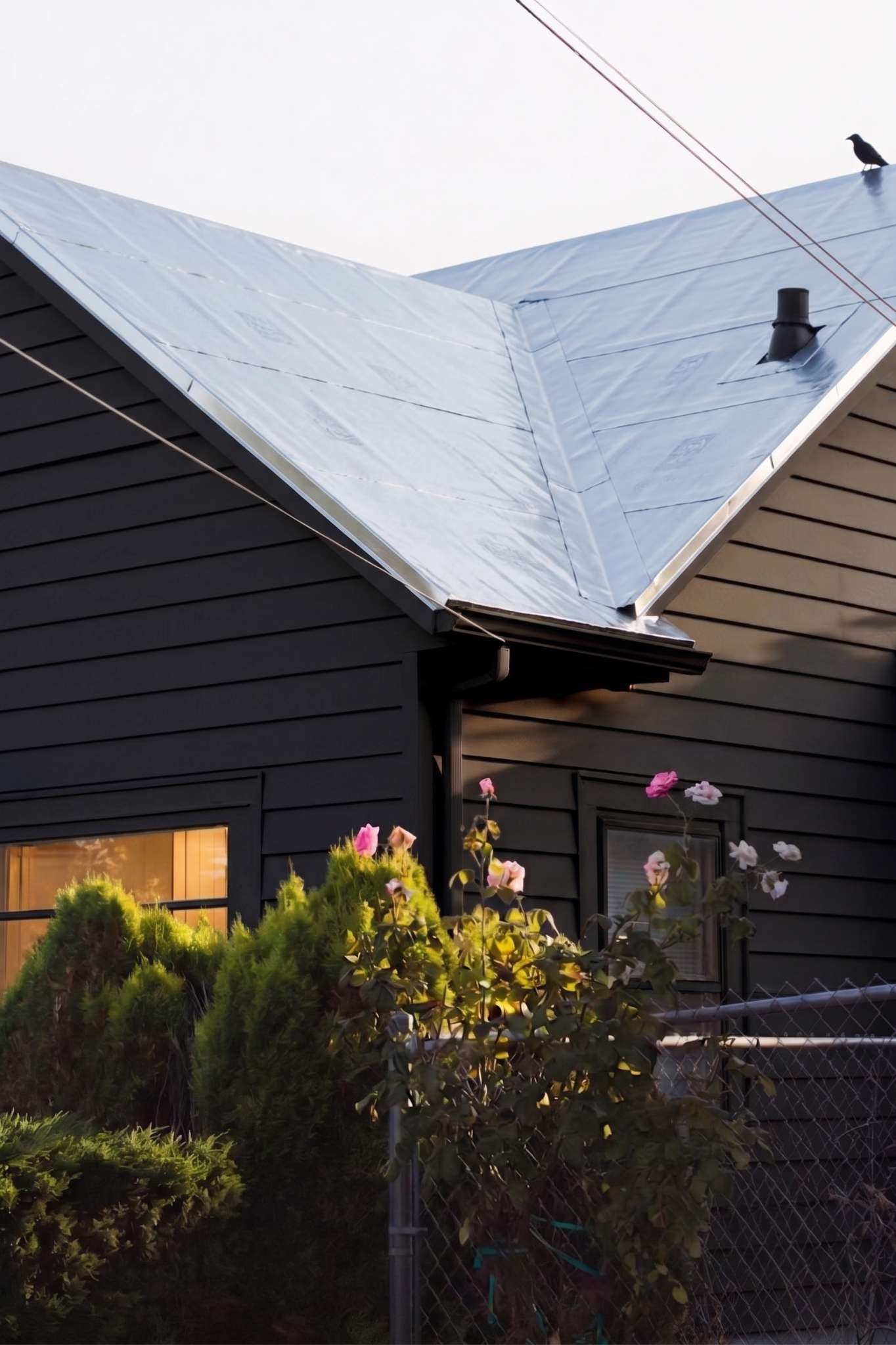 Residential building with HeatGuard membrane